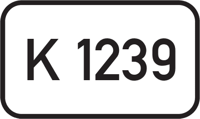 Straßenschild Kreisstraße K 1239
