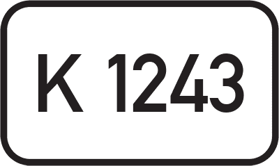 Straßenschild Kreisstraße K 1243