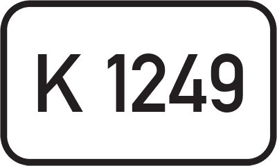 Straßenschild Kreisstraße K 1249