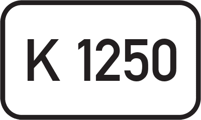 Straßenschild Kreisstraße K 1250