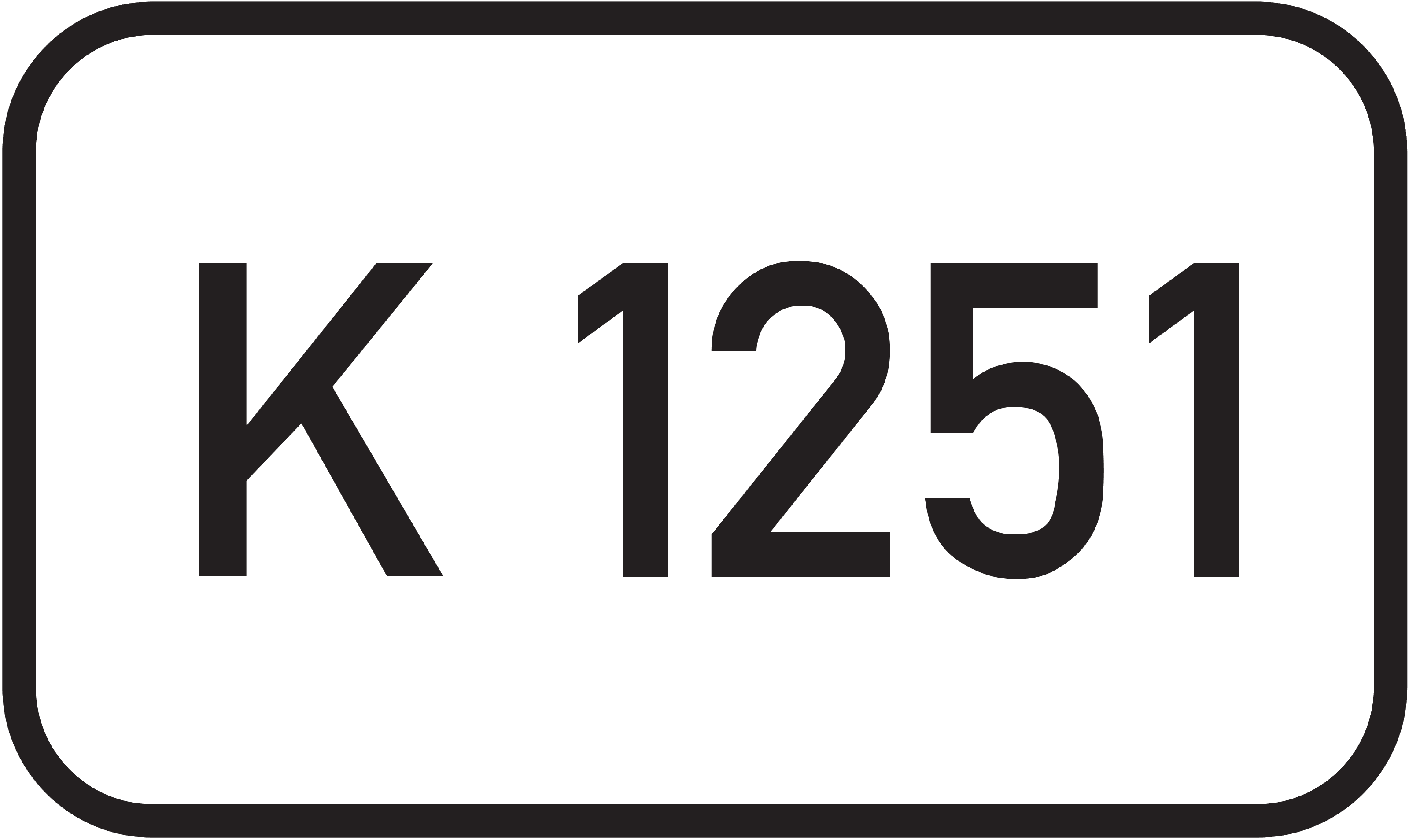 Straßenschild Kreisstraße K 1251