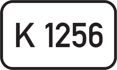 Straßenschild Kreisstraße K 1256