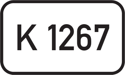 Straßenschild Kreisstraße K 1267