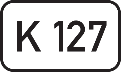 Straßenschild Kreisstraße K 127