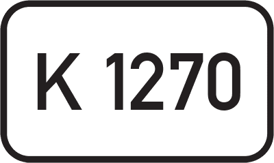 Straßenschild Kreisstraße K 1270