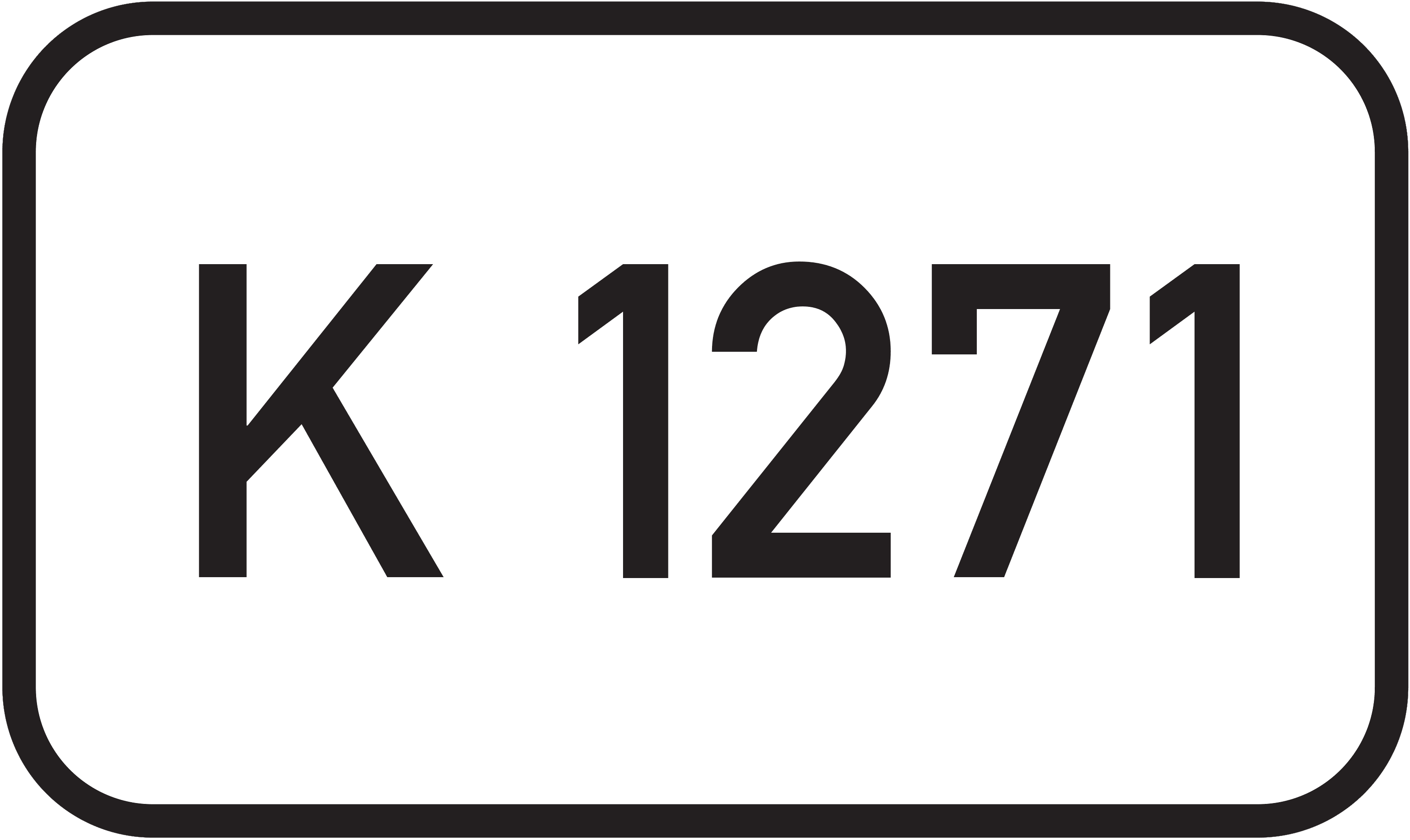 Straßenschild Kreisstraße K 1271