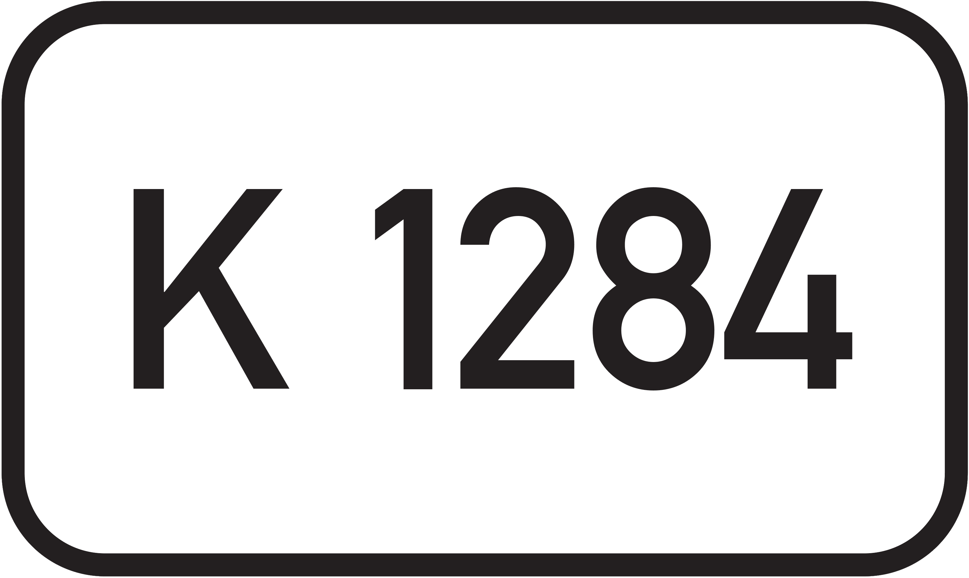 Straßenschild Kreisstraße K 1284