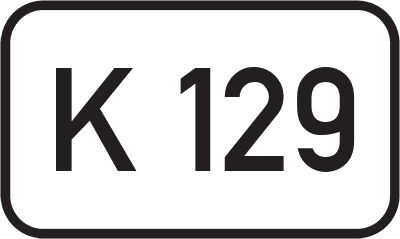 Straßenschild Kreisstraße K 129