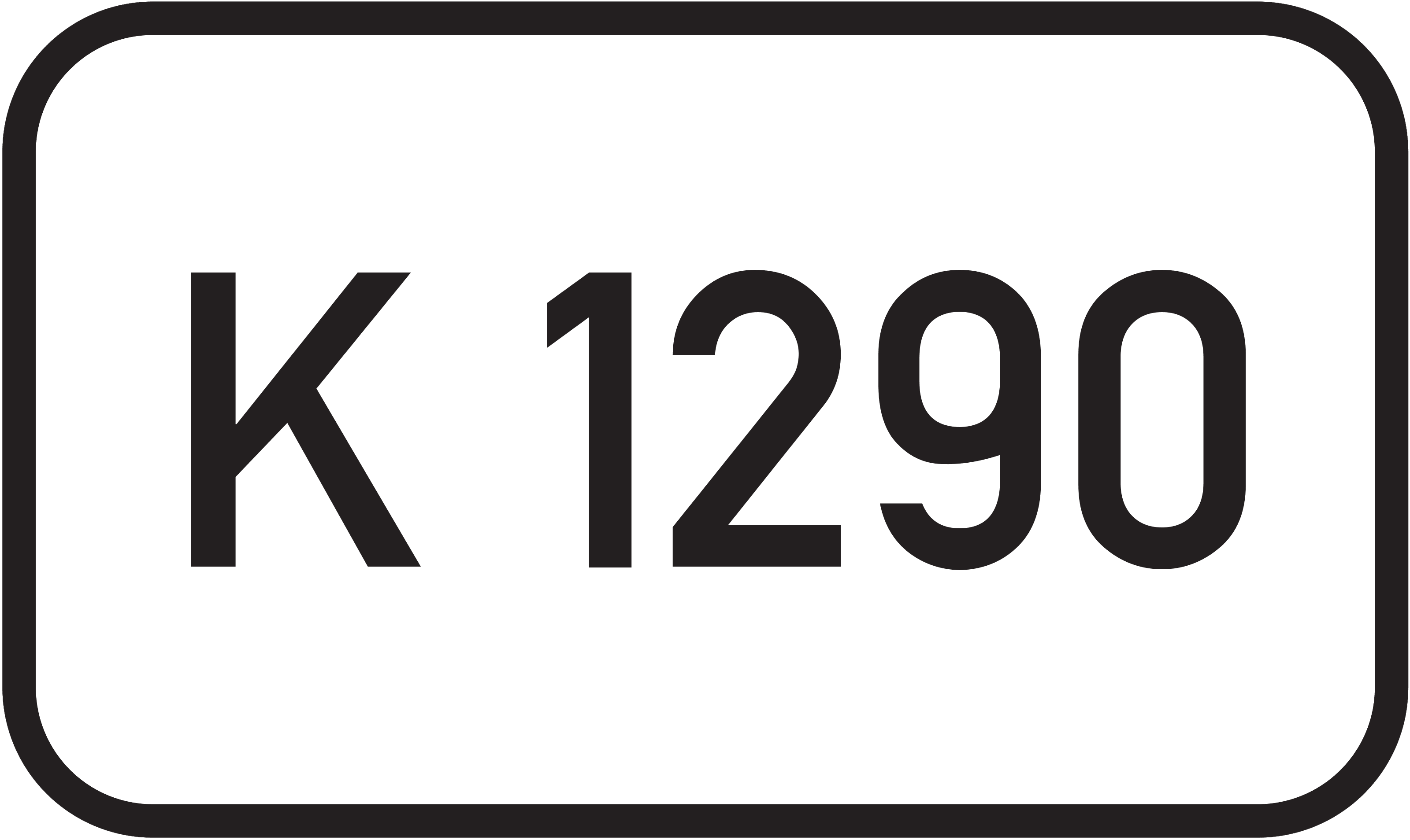 Straßenschild Kreisstraße K 1290