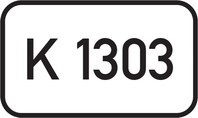 Straßenschild Kreisstraße K 1303
