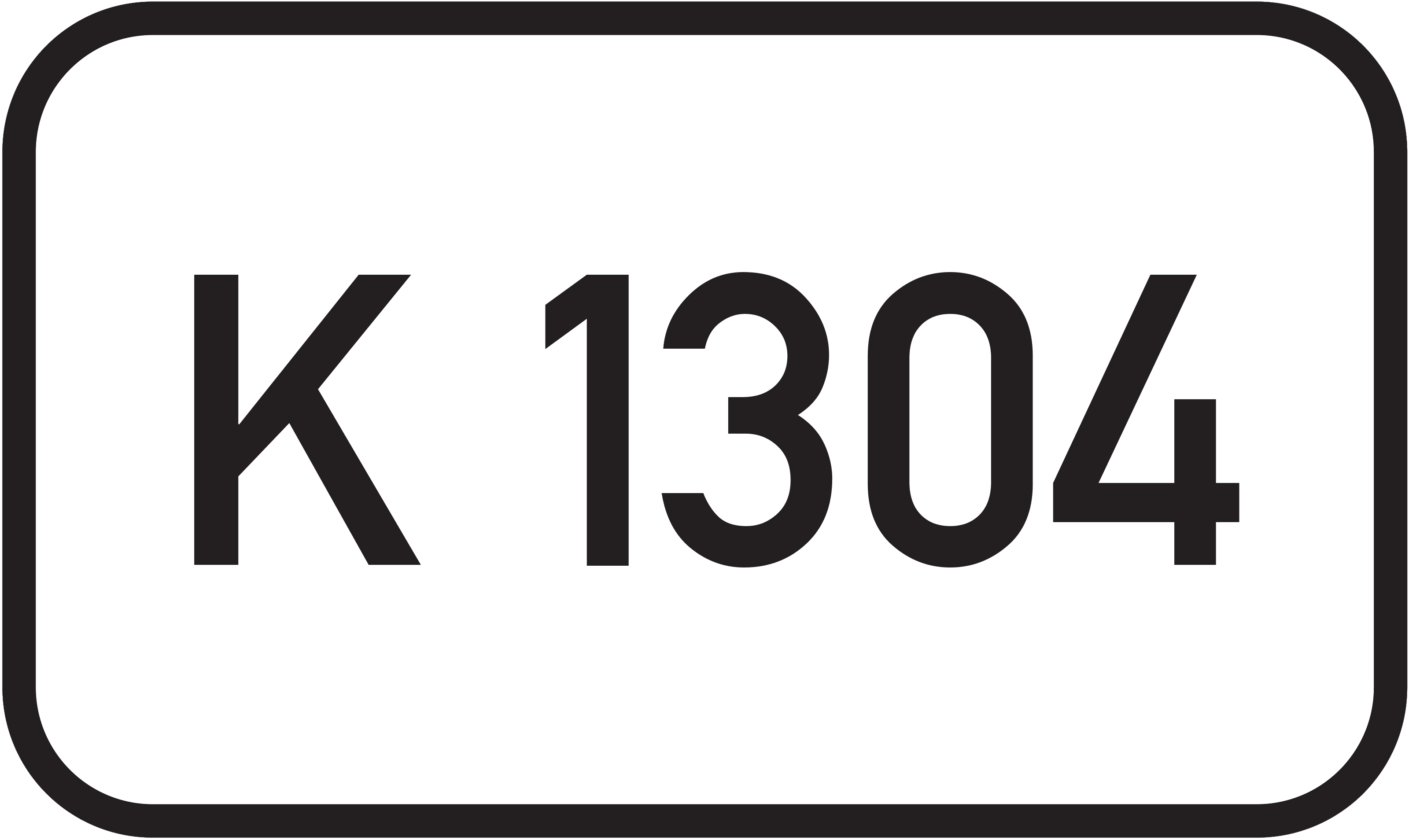 Straßenschild Kreisstraße K 1304