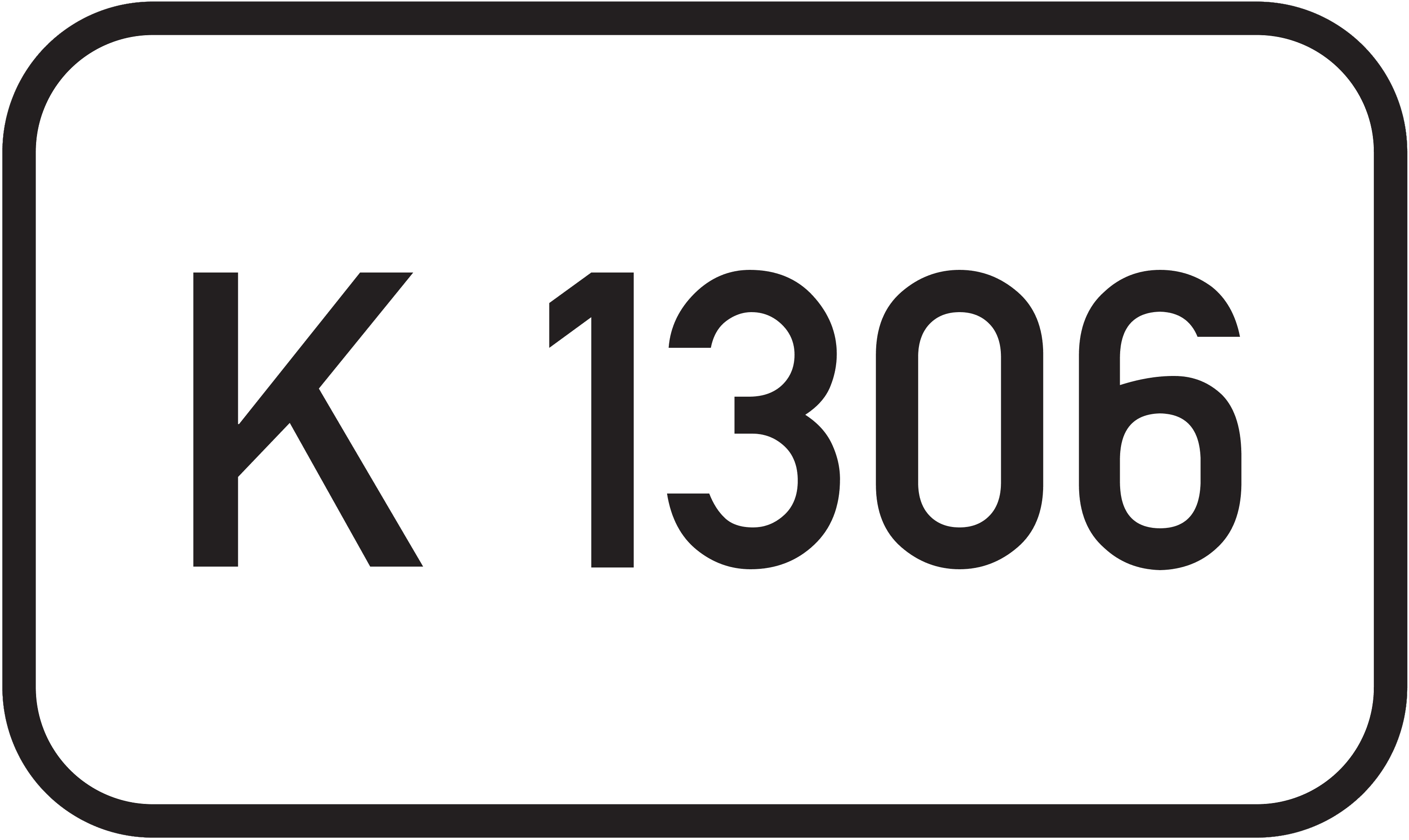 Straßenschild Kreisstraße K 1306