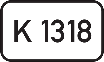 Straßenschild Kreisstraße K 1318