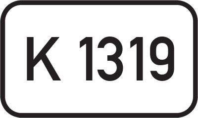 Straßenschild Kreisstraße K 1319