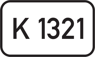 Straßenschild Kreisstraße K 1321