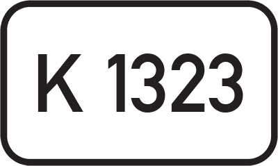Straßenschild Kreisstraße K 1323