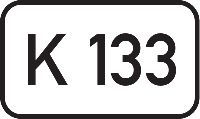 Straßenschild Kreisstraße K 133