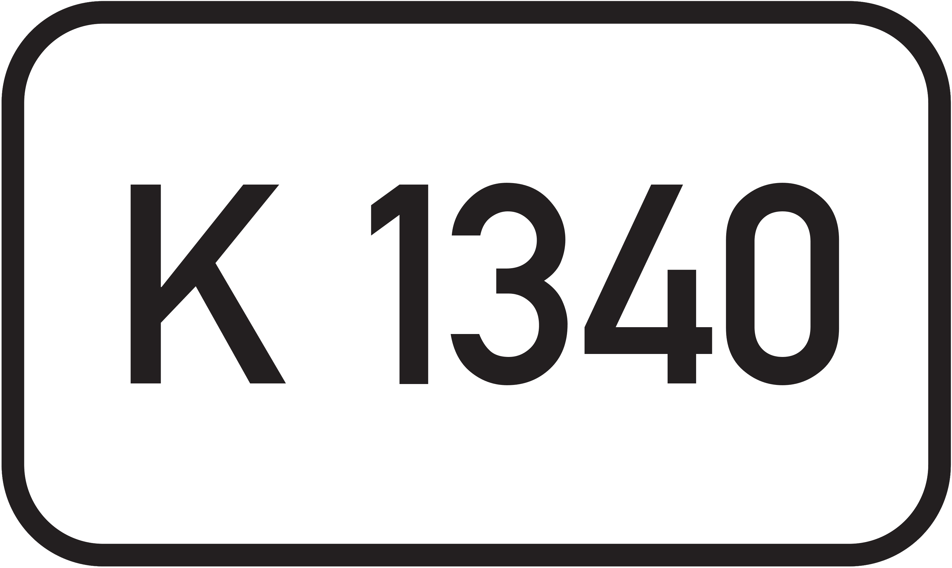 Straßenschild Kreisstraße K 1340