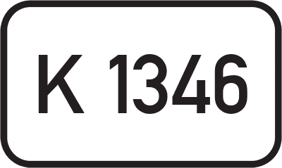 Straßenschild Kreisstraße K 1346