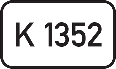 Straßenschild Kreisstraße K 1352