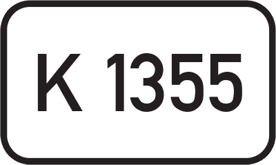 Straßenschild Kreisstraße K 1355