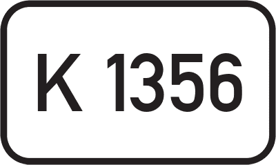 Straßenschild Kreisstraße K 1356