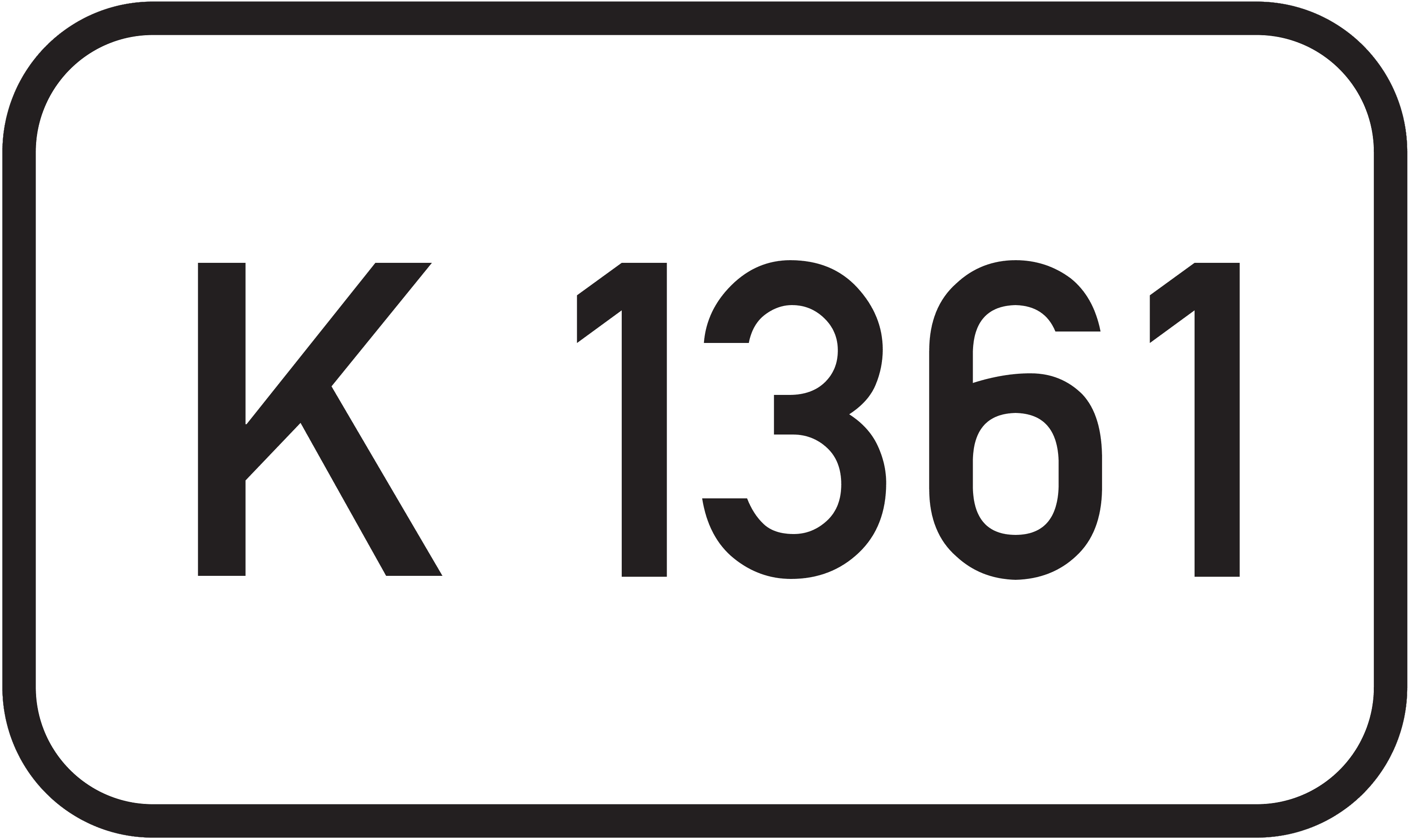 Straßenschild Kreisstraße K 1361
