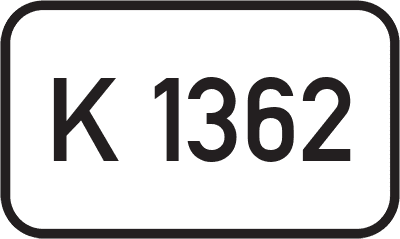 Straßenschild Kreisstraße K 1362