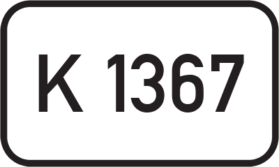 Straßenschild Kreisstraße K 1367