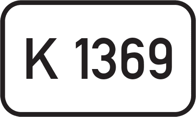 Straßenschild Kreisstraße K 1369
