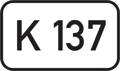 Straßenschild Kreisstraße K 137
