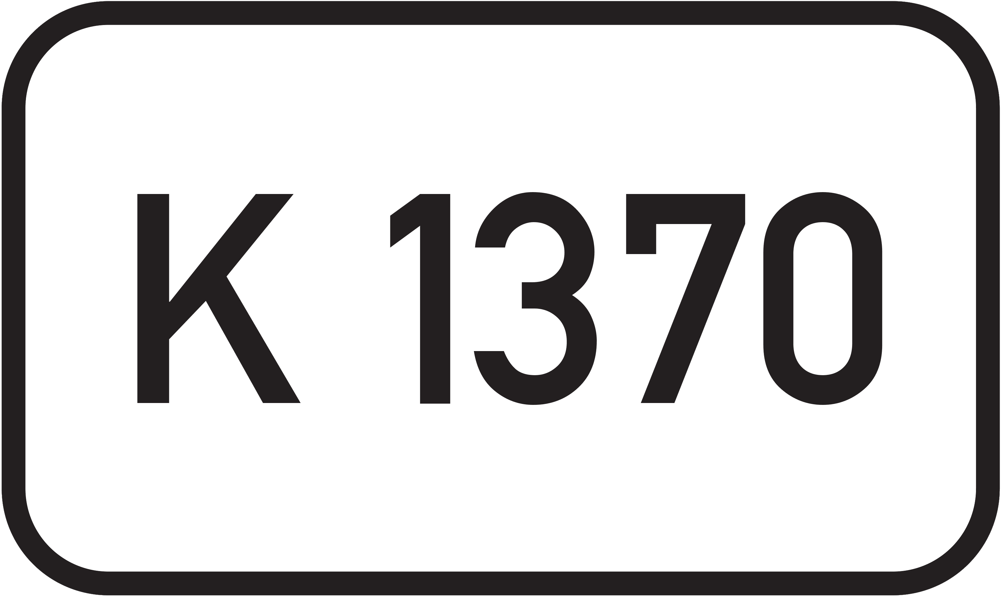 Straßenschild Kreisstraße K 1370