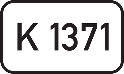Straßenschild Kreisstraße K 1371