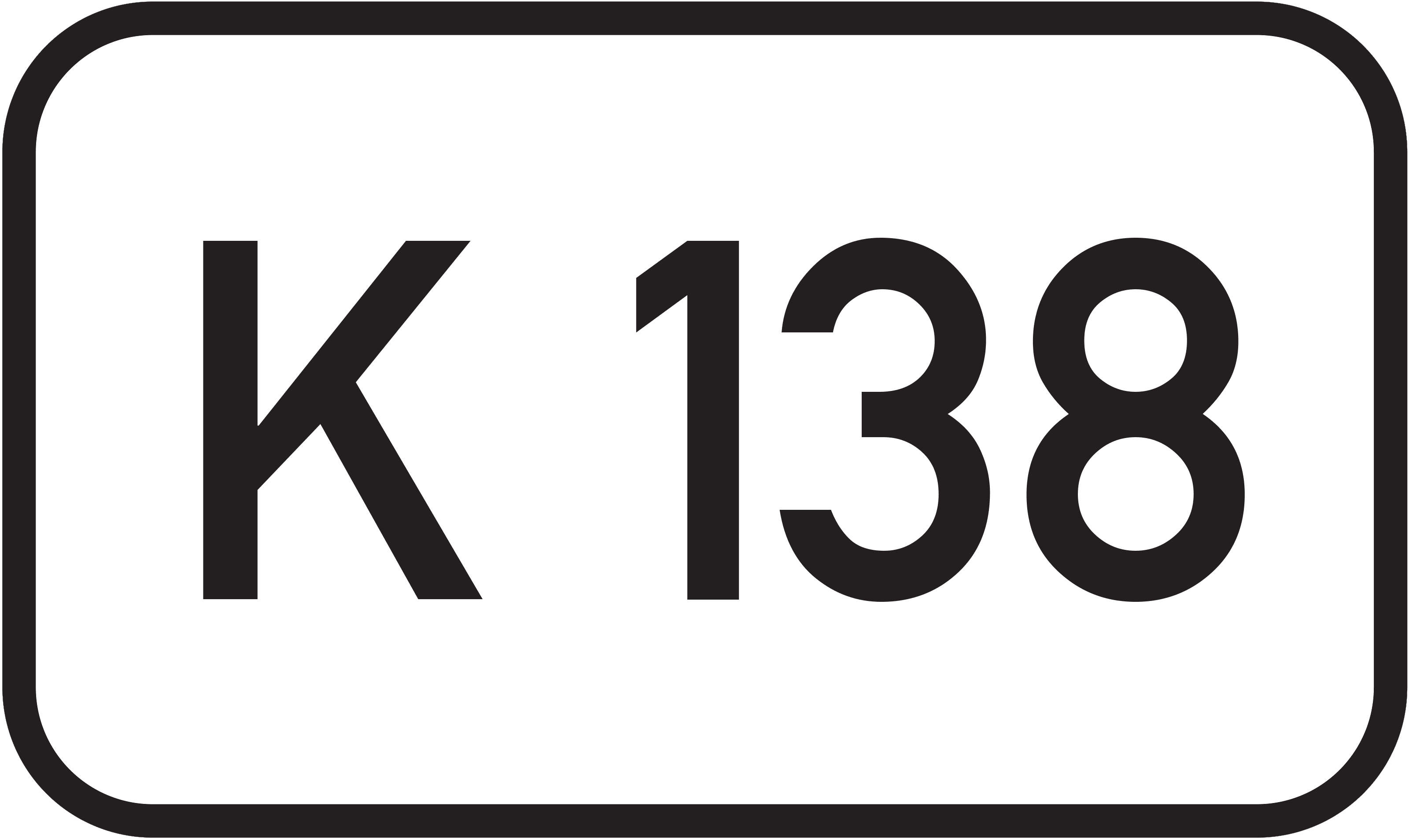 Straßenschild Kreisstraße K 138