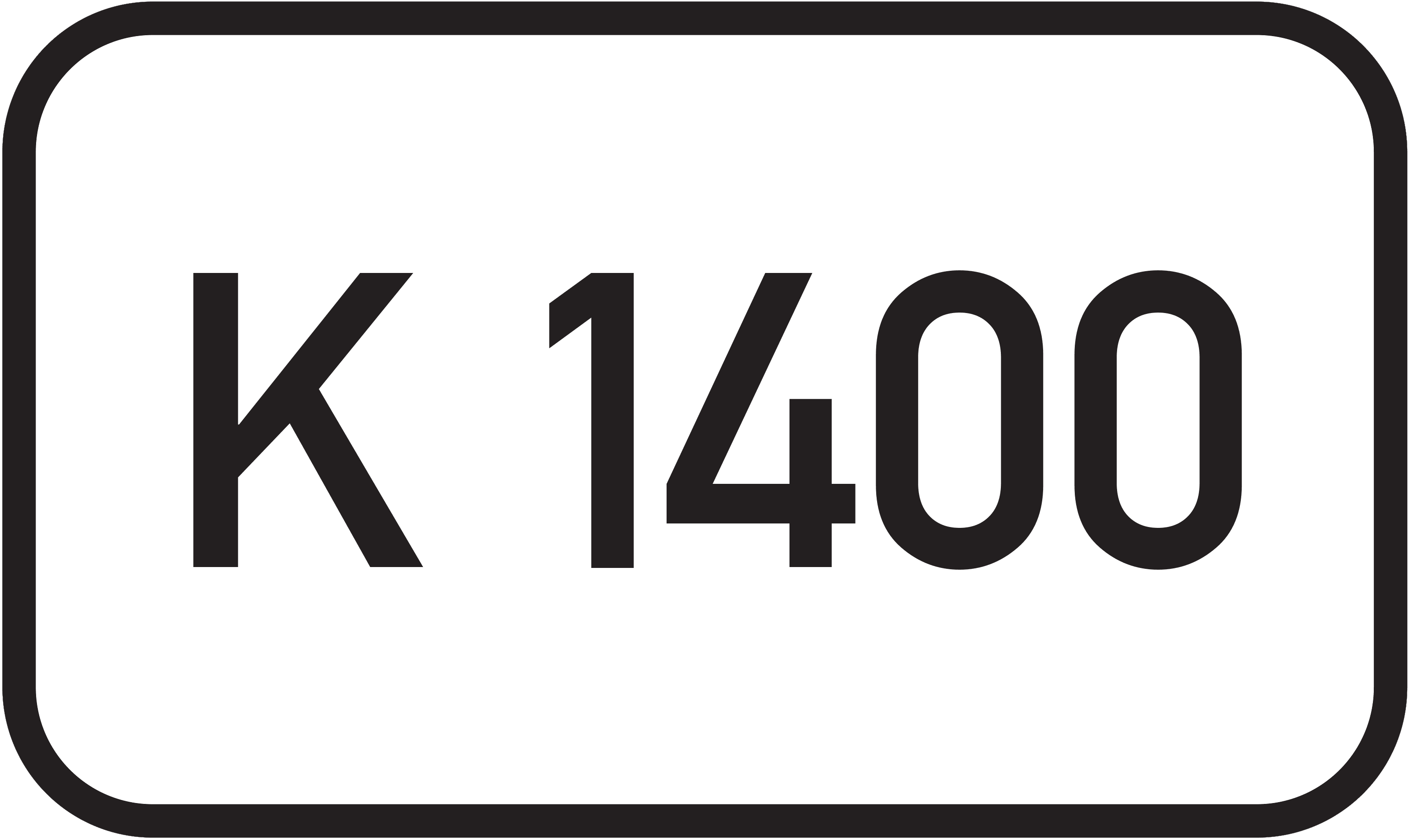 Straßenschild Kreisstraße K 1400