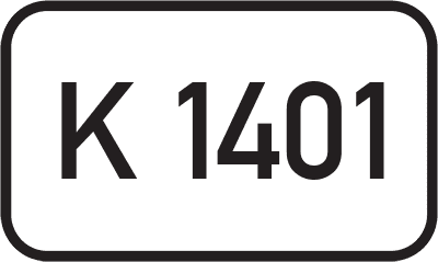 Straßenschild Kreisstraße K 1401