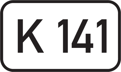 Straßenschild Kreisstraße K 141