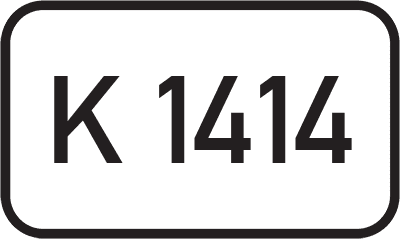 Straßenschild Kreisstraße K 1414