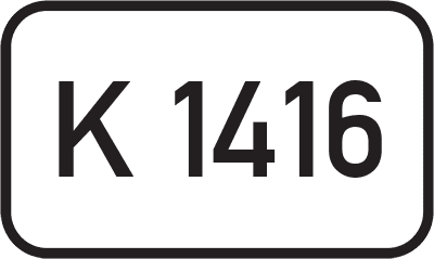 Straßenschild Kreisstraße K 1416