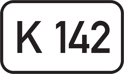 Straßenschild Kreisstraße K 142