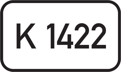 Straßenschild Kreisstraße K 1422