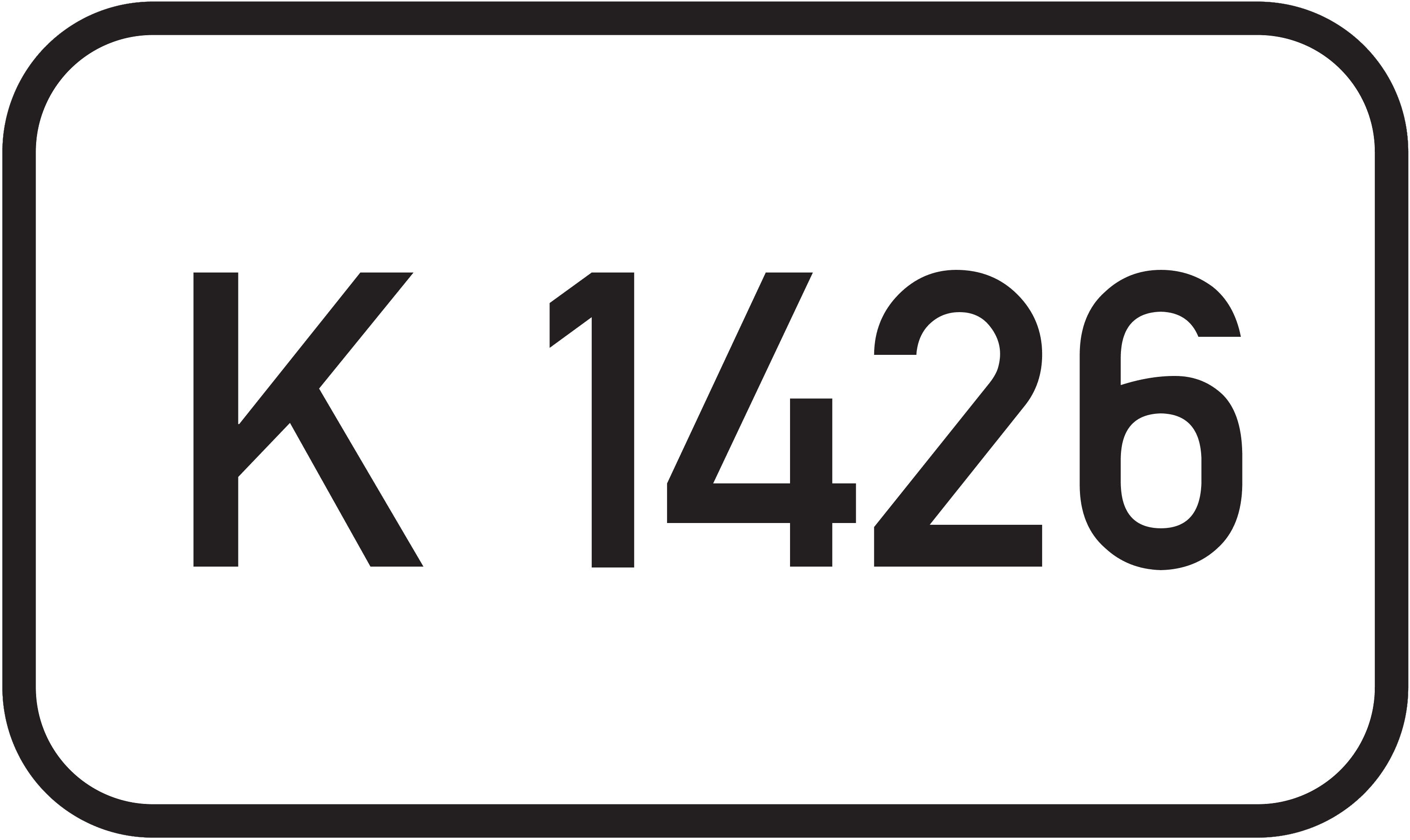 Straßenschild Kreisstraße K 1426