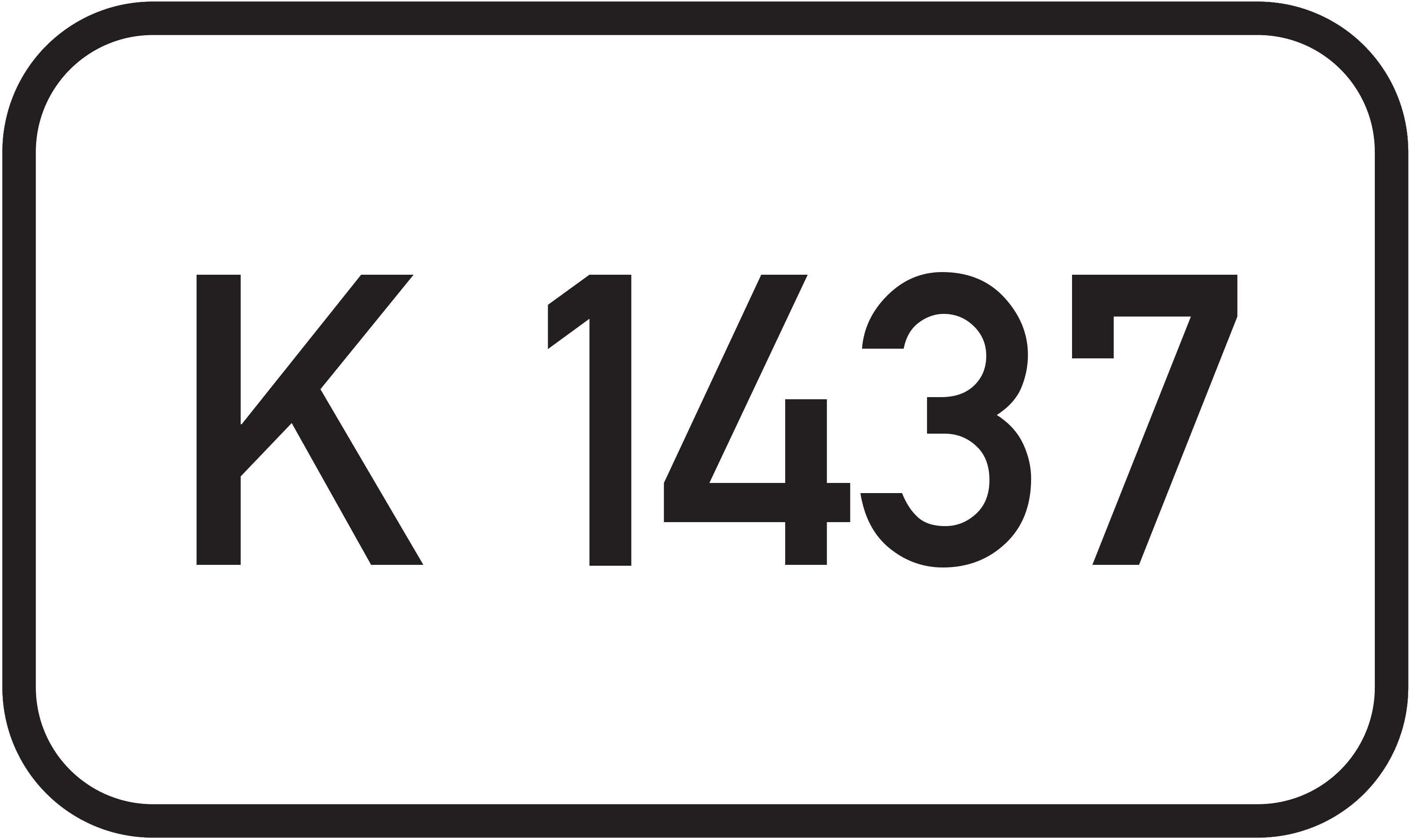 Straßenschild Kreisstraße K 1437