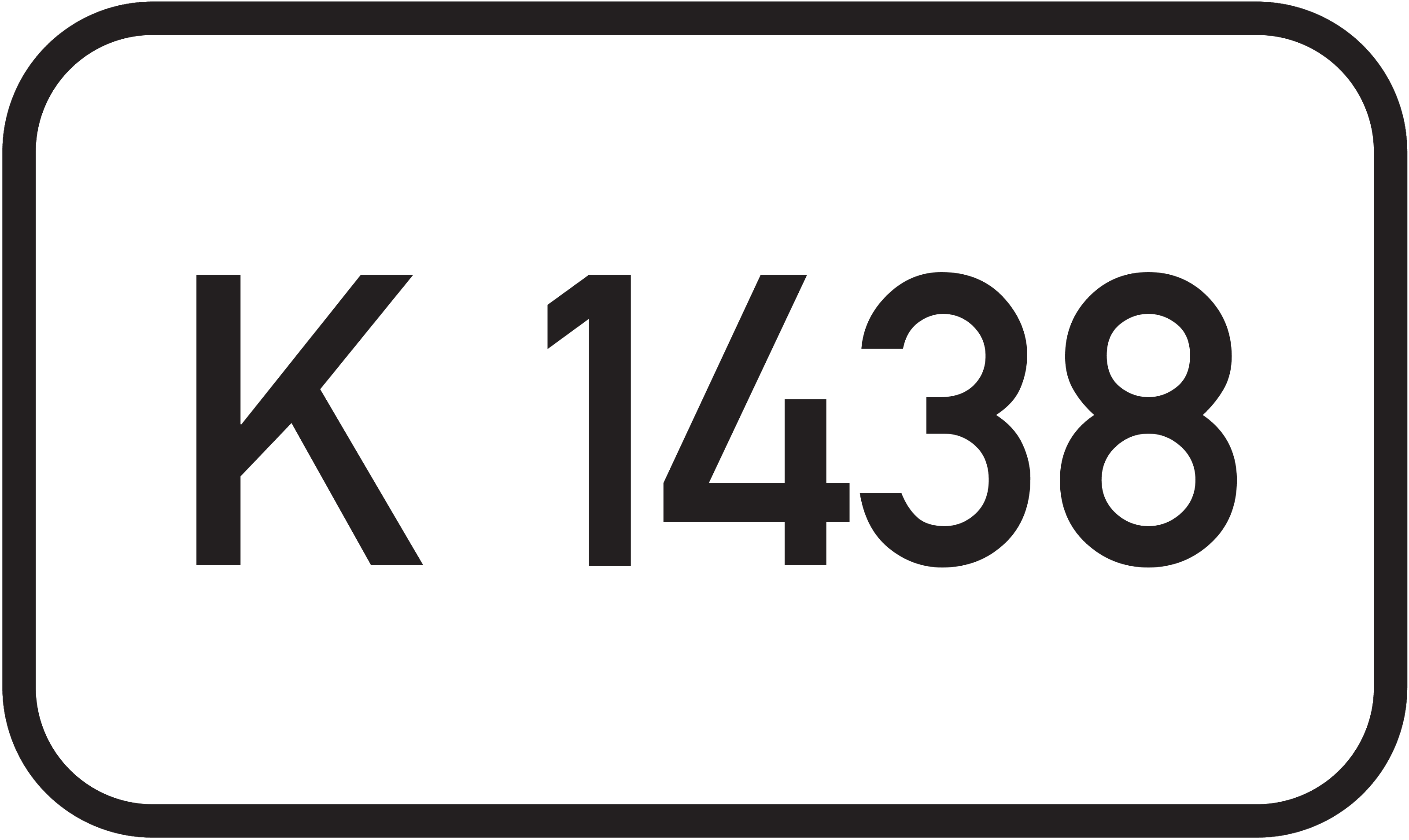 Straßenschild Kreisstraße K 1438