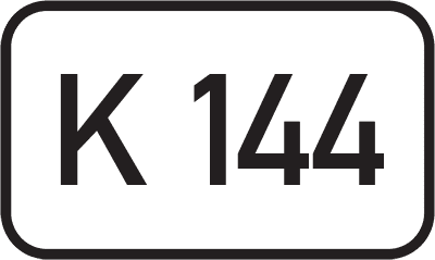 Straßenschild Kreisstraße K 144