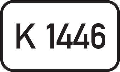 Straßenschild Kreisstraße K 1446