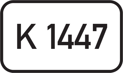 Straßenschild Kreisstraße K 1447