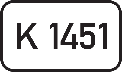 Straßenschild Kreisstraße K 1451