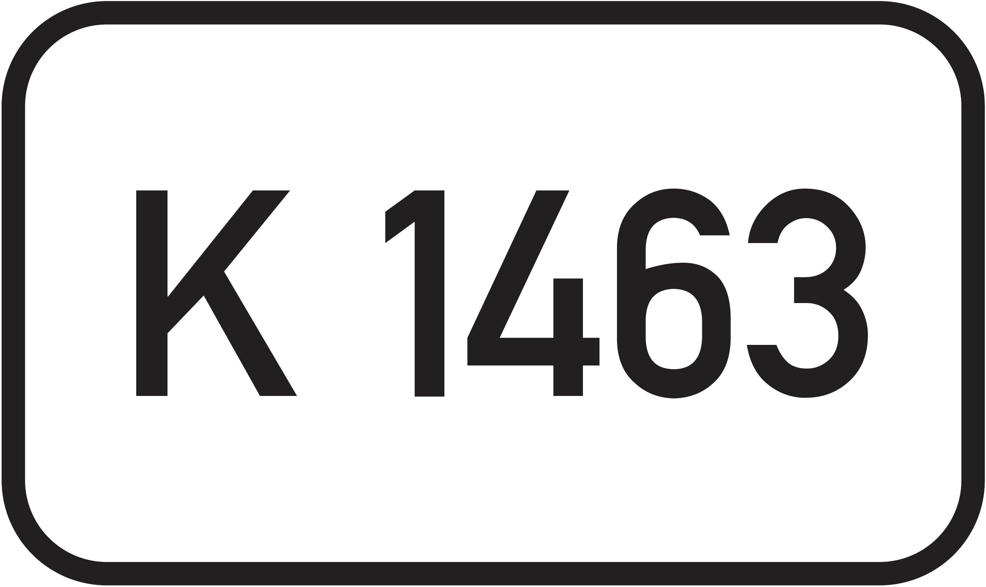 Straßenschild Kreisstraße K 1463