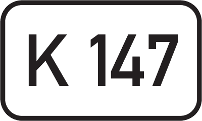 Straßenschild Kreisstraße K 147